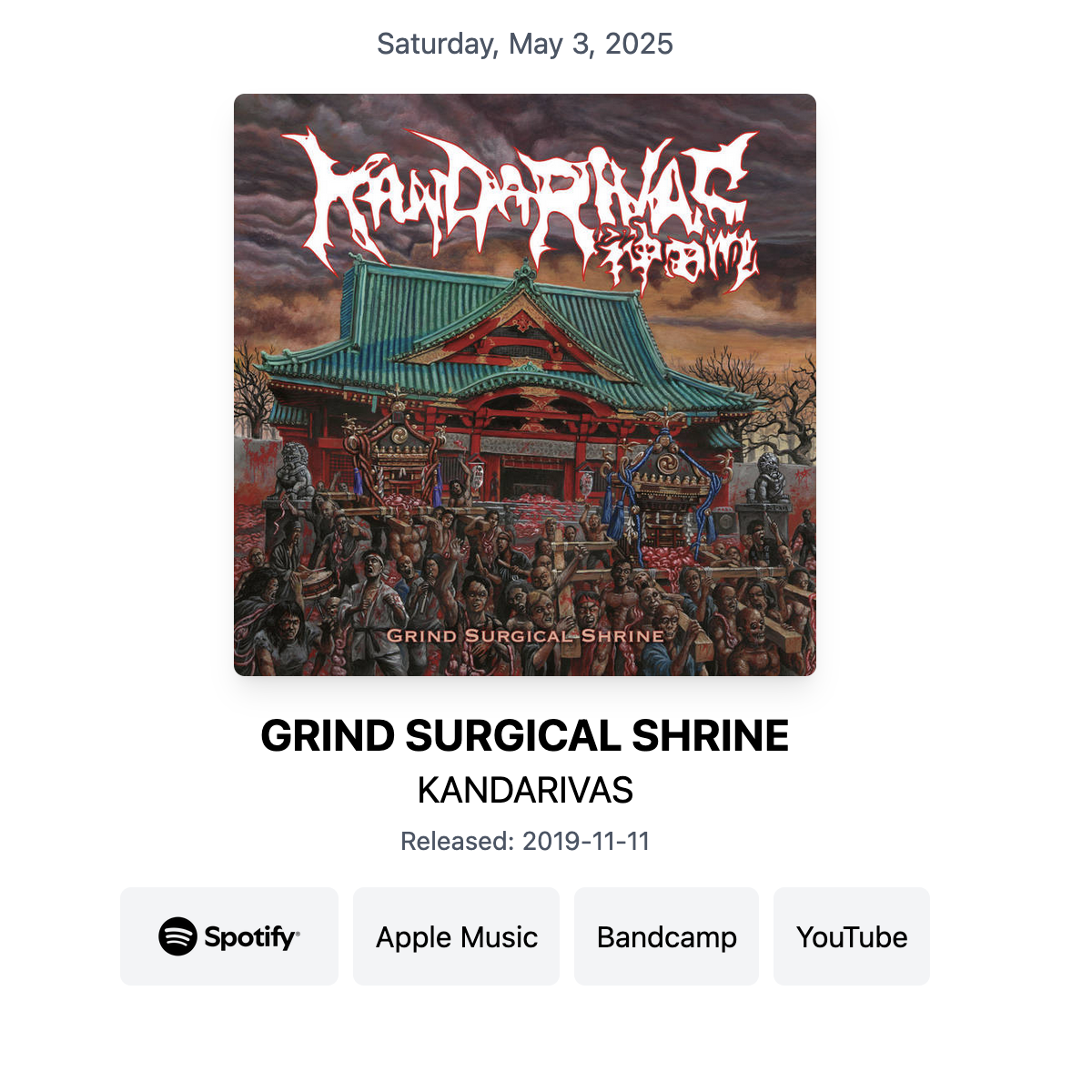 Daily Album Club